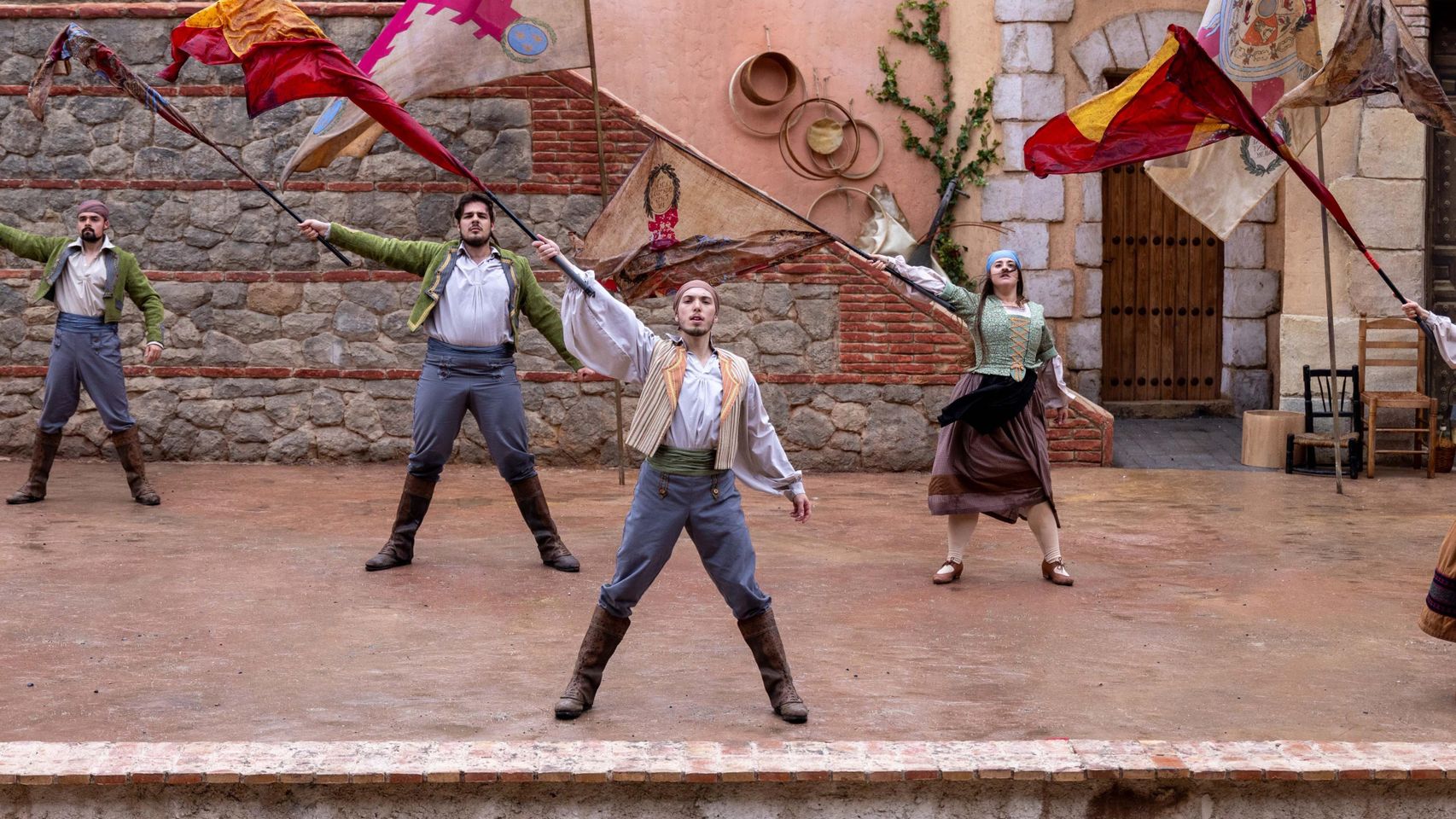 Espectáculo 'El tambor de la libertad' de Puy du Fou.