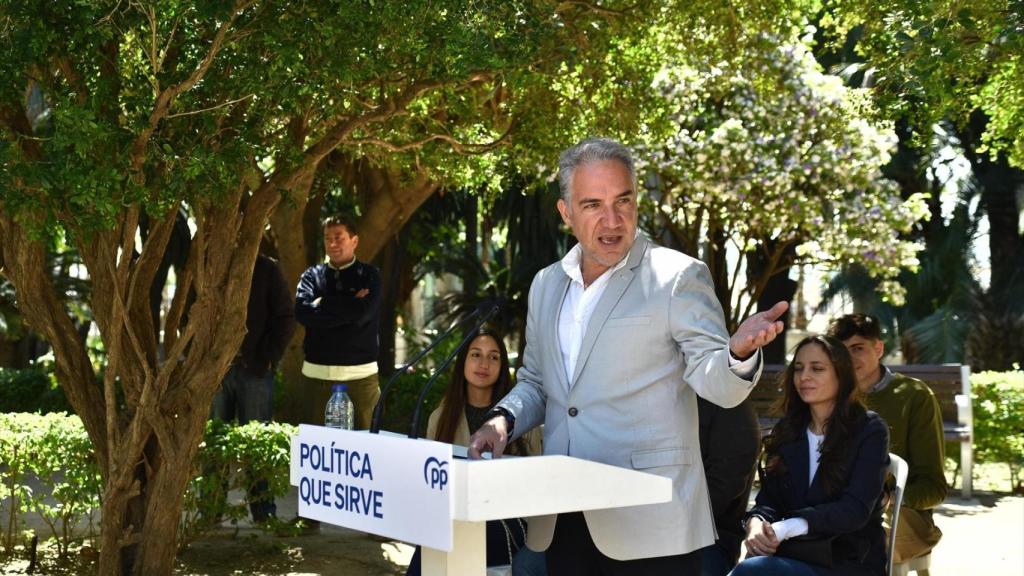 El vicesecretario de Coordinación Autonómica y Análisis Electoral del PP, Elías Bendodo, este sábado en Málaga.