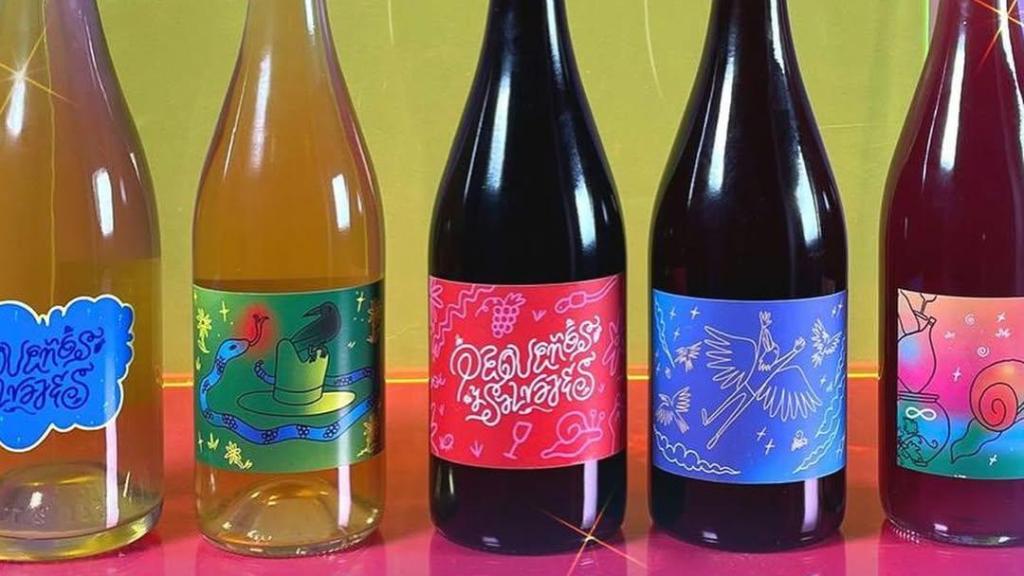 Algunos de los vinos de Pequeños Salvajes.