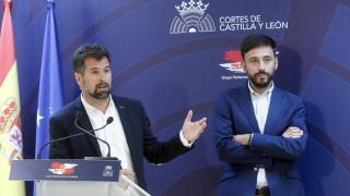 Luis Tudanca (izq) y Fran Díaz (drch) en una imagen de archivo.