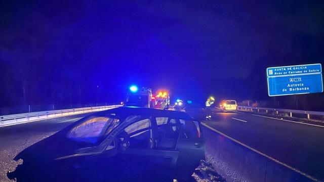 El accidente obligó a intervenir a Bomberos.