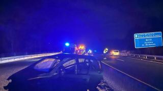 El accidente obligó a intervenir a Bomberos.