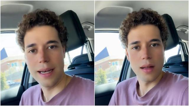 Montaje con un vídeo de TikTok del psicólogo Adrián Chico hablando sobre relaciones de pareja.
