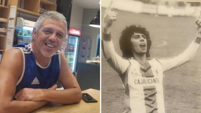 Sanabria 40 años después de su gol que dio la victoria al Hércules en el Bernabéu.