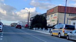 Control en la avenida de Almeiras.