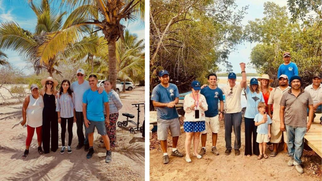 Alejandra Silva y Richard Gere, durante su viaje a México.
