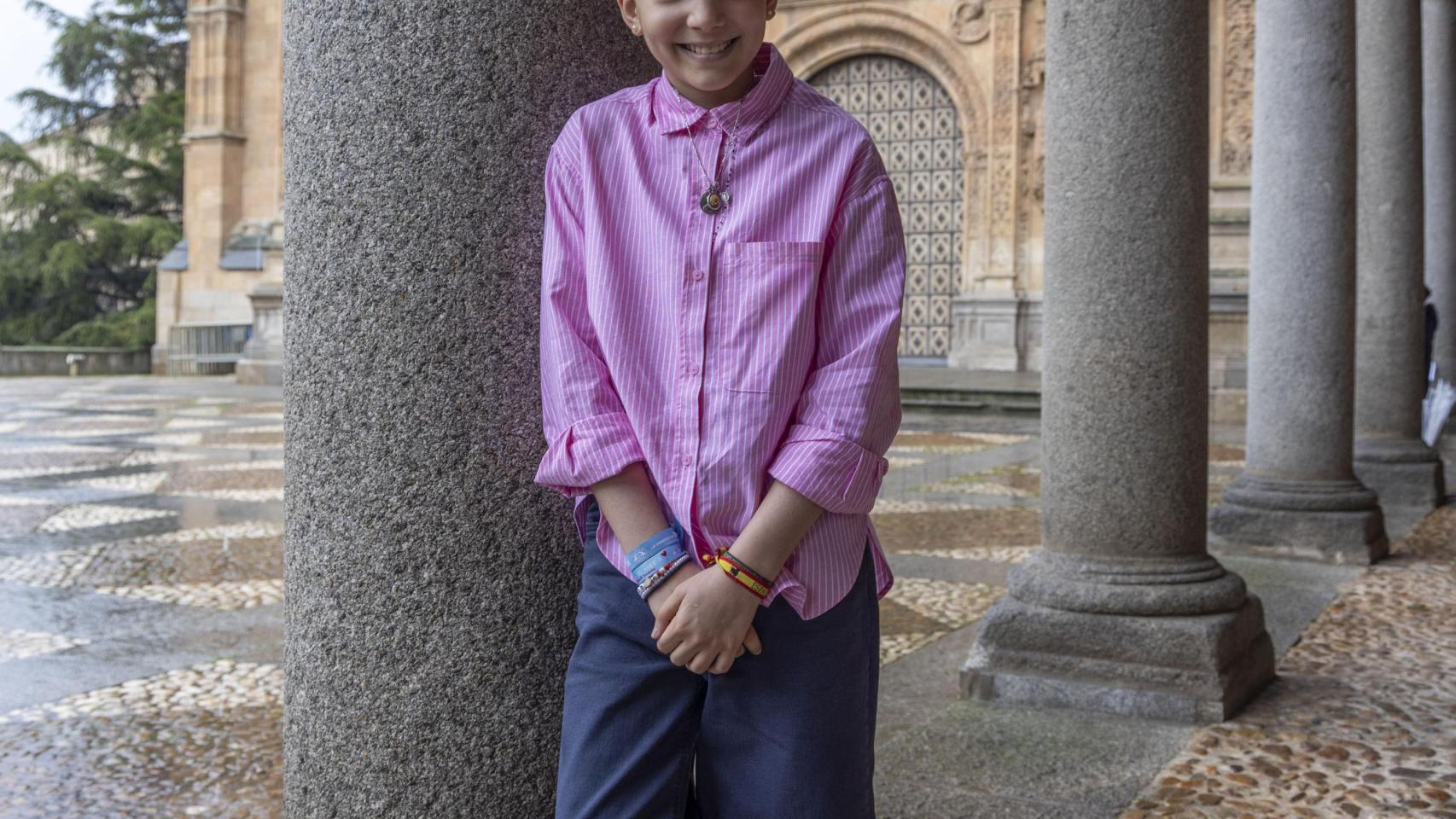 María Caamaño, en el Convento de San Esteban de Salamanca