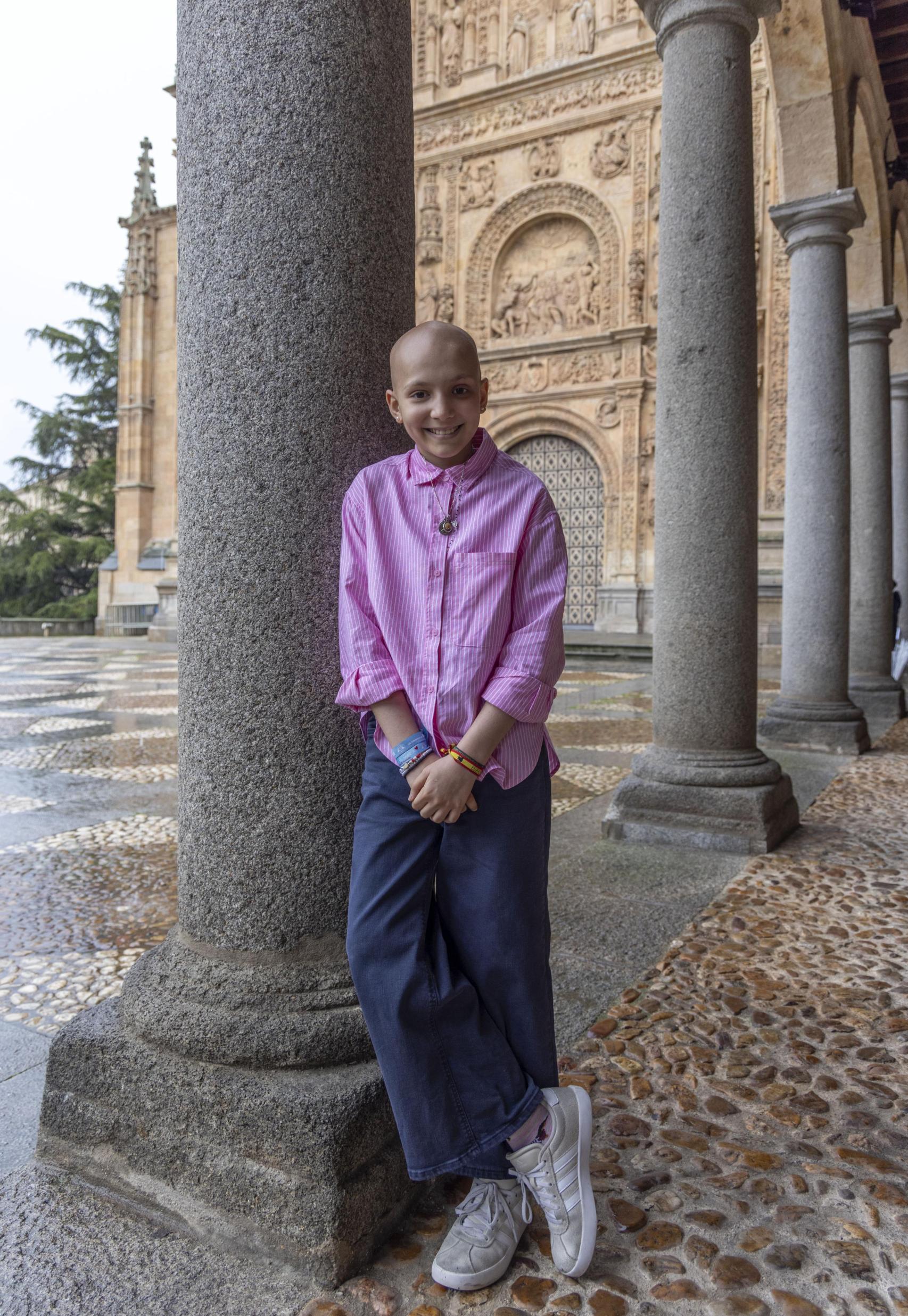 María Caamaño, en el Convento de San Esteban de Salamanca