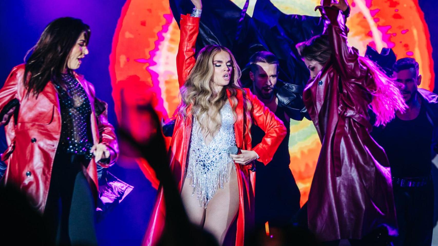 Melody en la PreParty de Madrid en la Sala La Riviera.