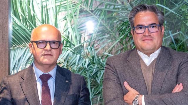 Ramon Seijas junto a José Manuel Baltar, expresidente de la Deputación.