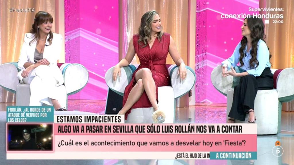 Kiti Gordillo, Amor Romeira y Alexia Rivas en 'Fiesta'.