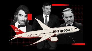 Javier Hidalgo, Pedro Sánchez y José Luis Ábalos.