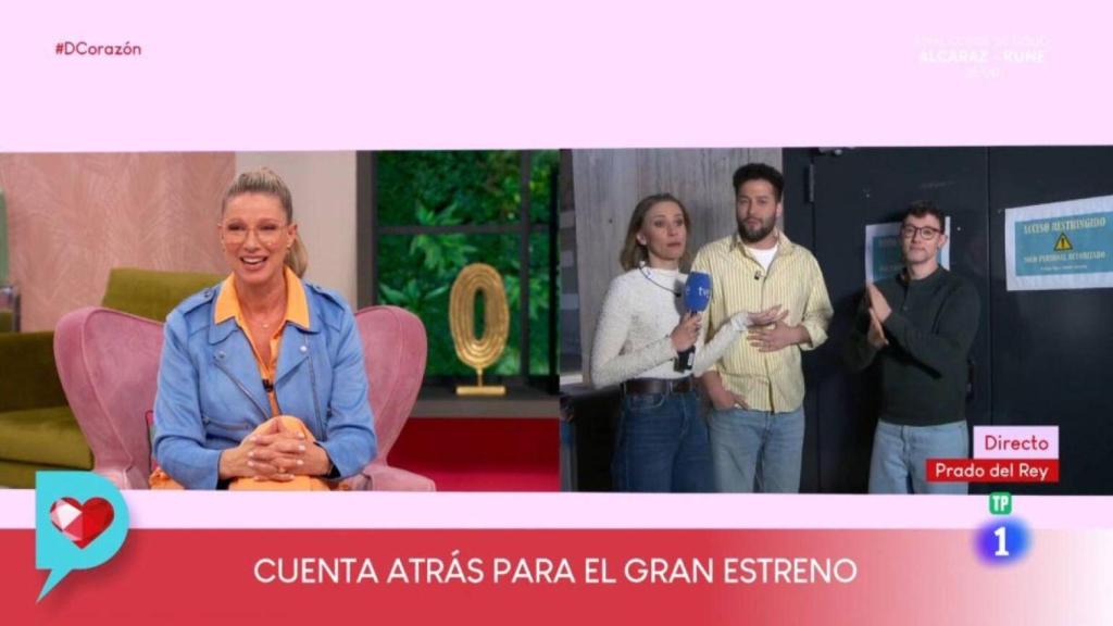 Anne Igartiburu, Ana Pradas, Javier de Hoyos y César Toral en 'D Corazón'.