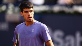 Carlos Alcaraz, durante el Trofeo Conde de Godó