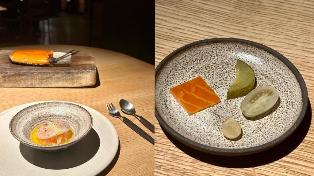 El pase completo de salmón ahumado de Bornholm.