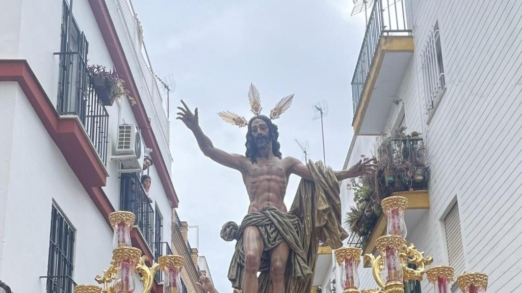 El Señor de la Resurrección, en la calle este Domingo de Resurrección 2025.
