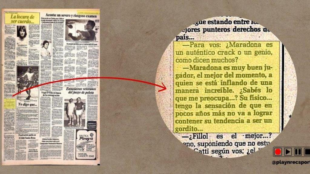 Entrevista a Hugo Gatti (Fuente: Play & Rec Sports)