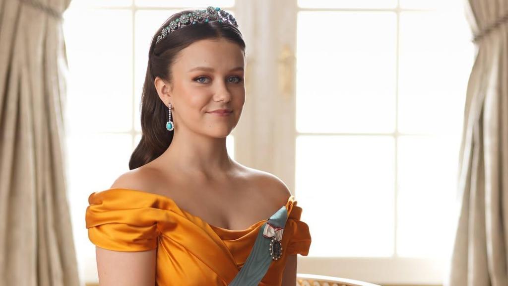 La Princesa, con su primera tiara.