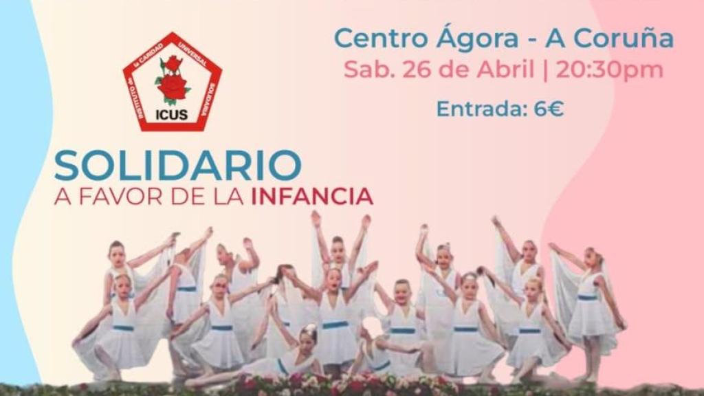 Cartel del Festival Solidario de Danza.