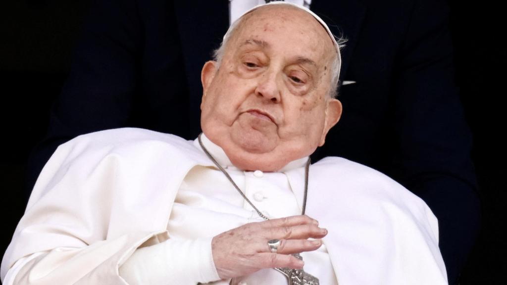 El Papa Francisco al recibir el alta en el hospital Gemelli el pasado 23 de marzo.