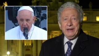 El Papa Francisco y Antonio Pelayo, en un fotomontaje de BLUPER.