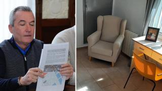 José Ignacio Zarandona, concejal de Urbanismo y Vivienda del Ayuntamiento de Valladolid y el centro residencial