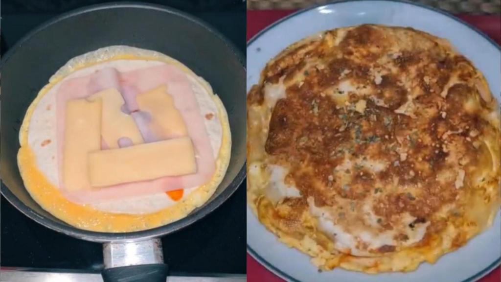 La 'pizza-tortilla' más viral.