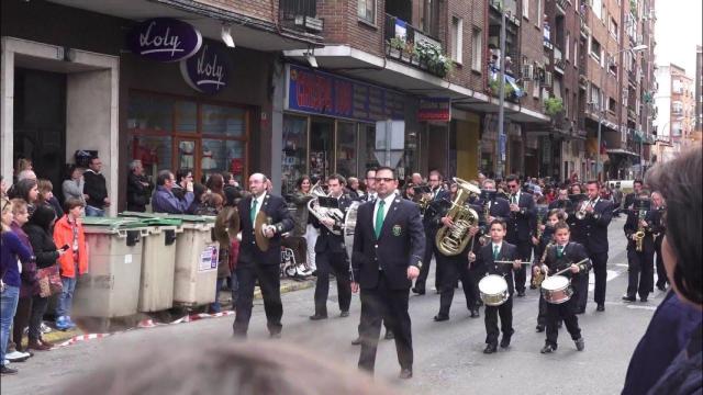 Banda de Música San Sebastián de Los Navalucillos durante el Cortejo de las Mondas de Talavera de la Reina. Año 2016.