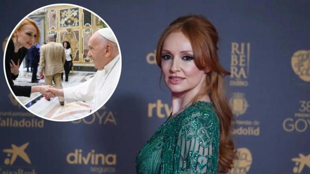La actriz gallega Cristina Castaño se despide del Papa Francisco