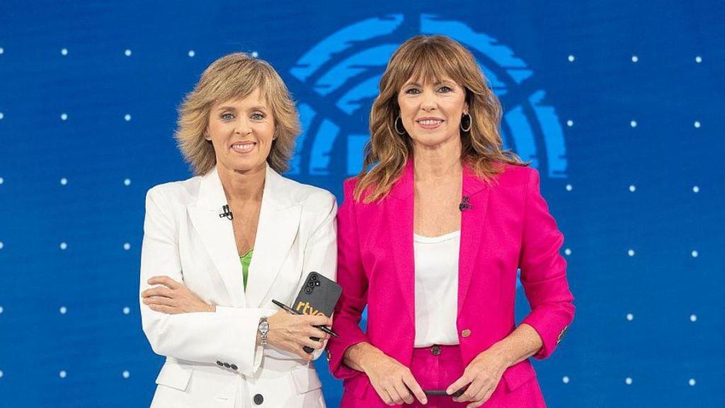 Las presentadoras Marta Carazo y Alejandra Herranz.