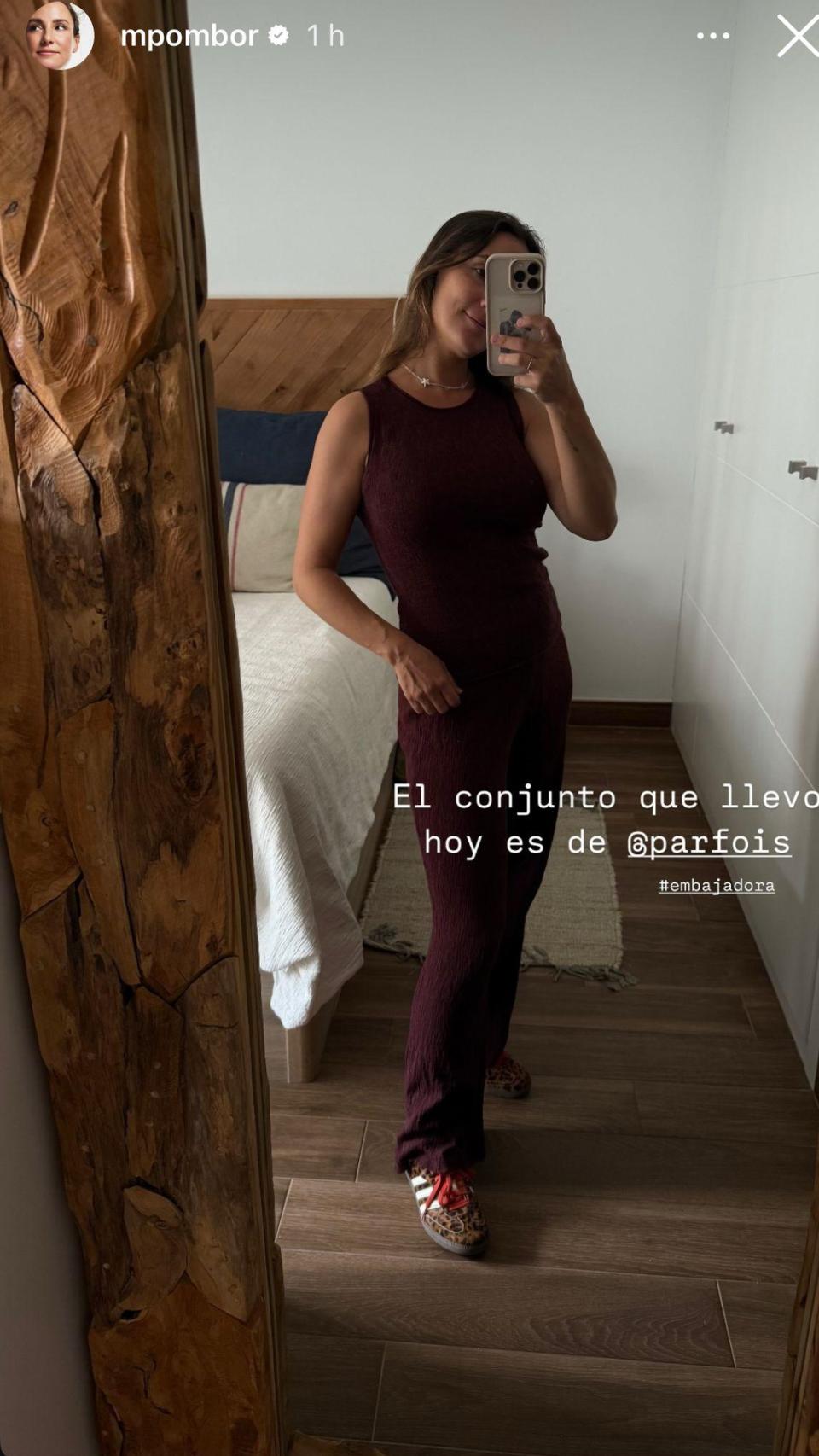 Marta Pombo, en un 'stories' de Instagram.