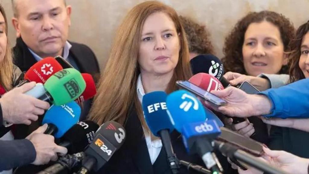 La consejera de Madrid, Ana Davila, atiende a los medios a su salida de la XIII Conferencia Sectorial de la Inmigración,