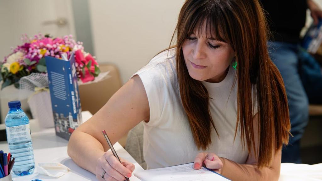 Nerea Resa en la presentación de 'Un ser espacial'.