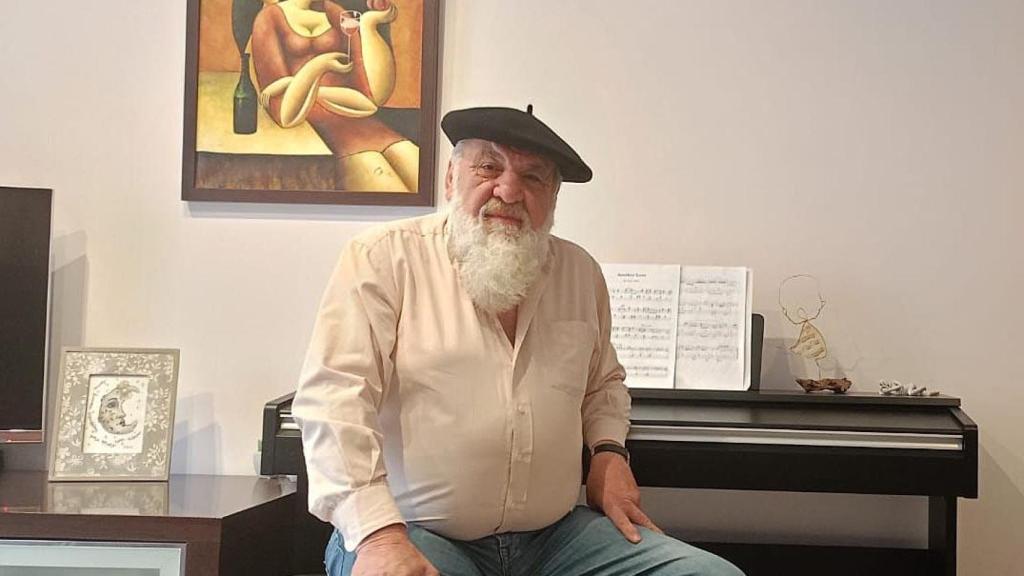 Jesús Barragán en su casa de Tordesillas