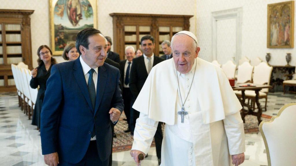 Pedro Barato y el Papa Francisco.