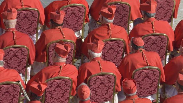 Acto de nombramiento de cardenales en la basílica vaticana de San Pedro en 2023.