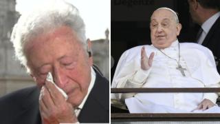 Antonio Pelayo y el Papa Francisco.