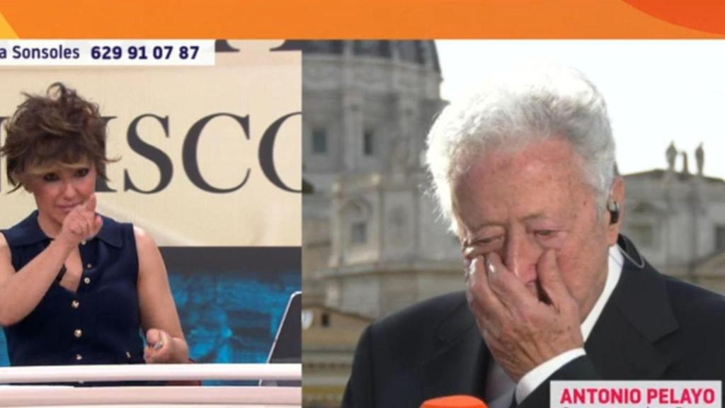 Sonsoles Ónega y Antonio Pelayo durante el programa de hoy,