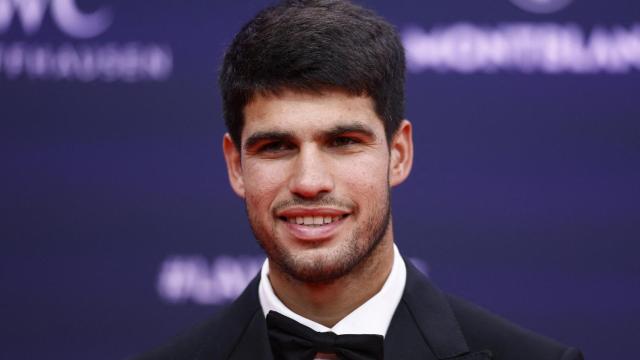 Carlos Alcaraz, en la alfombra roja de los Premios Laureus 2025.