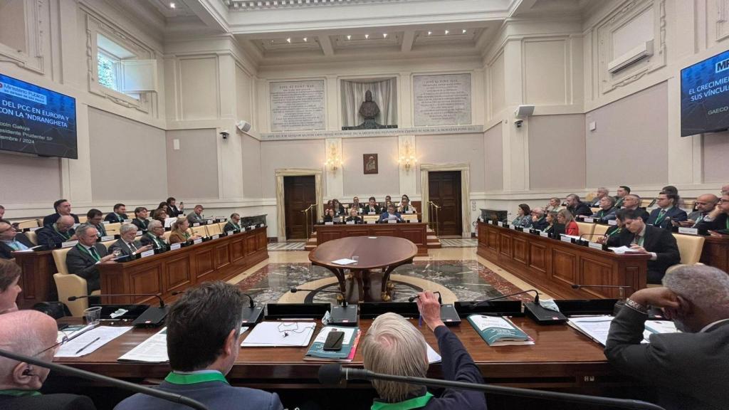 Asistentes al 'Convención sobre el uso social de los bienes confiscados a la mafia'.