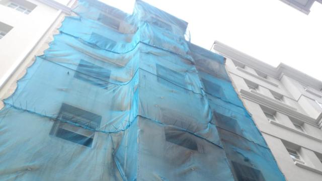 El edificio abandonado de la calle Costa Rica de A Coruña.