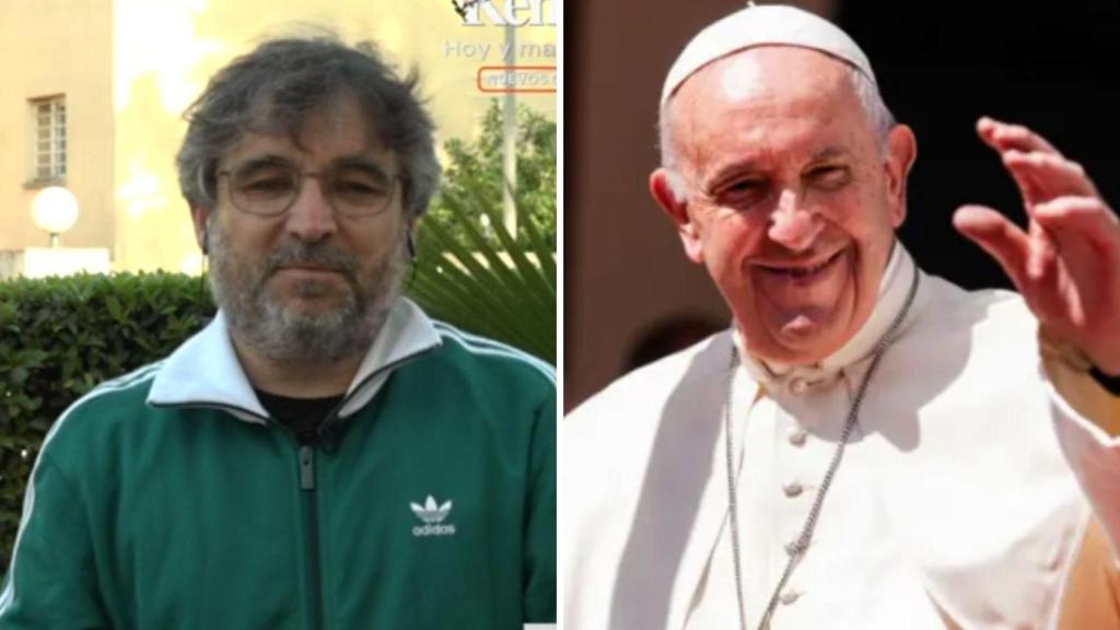 Jordi Évole y el Papa Francisco.