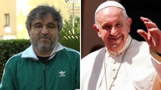 Jordi Évole y el Papa Francisco.