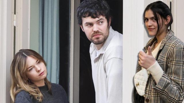 Stella del Carmen y su novio Alex junto a Adaline Gruszynski, en un montaje de JALEOS.