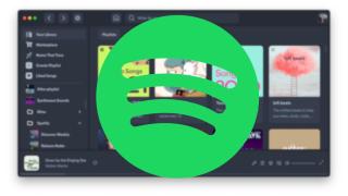 Captura de Spicetify con el logotipo de Spotify