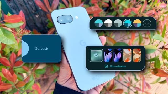 Fotomontaje inspirado en Android 16 en un Pixel 9a