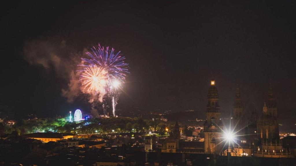 Los fuegos del Apóstol, en Santiago.
