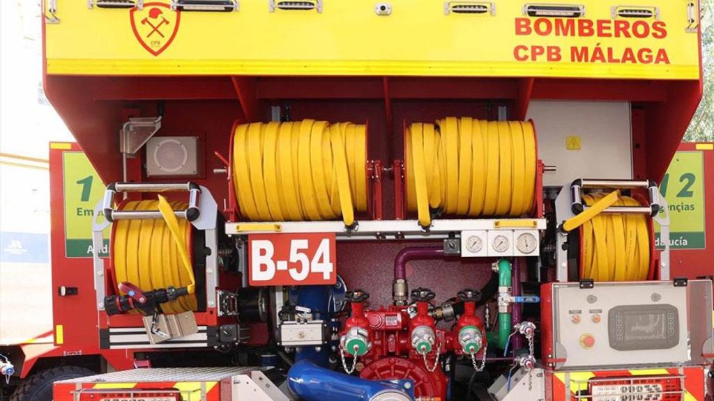 Camión del Consorcio Provincial de Bomberos de Málaga.