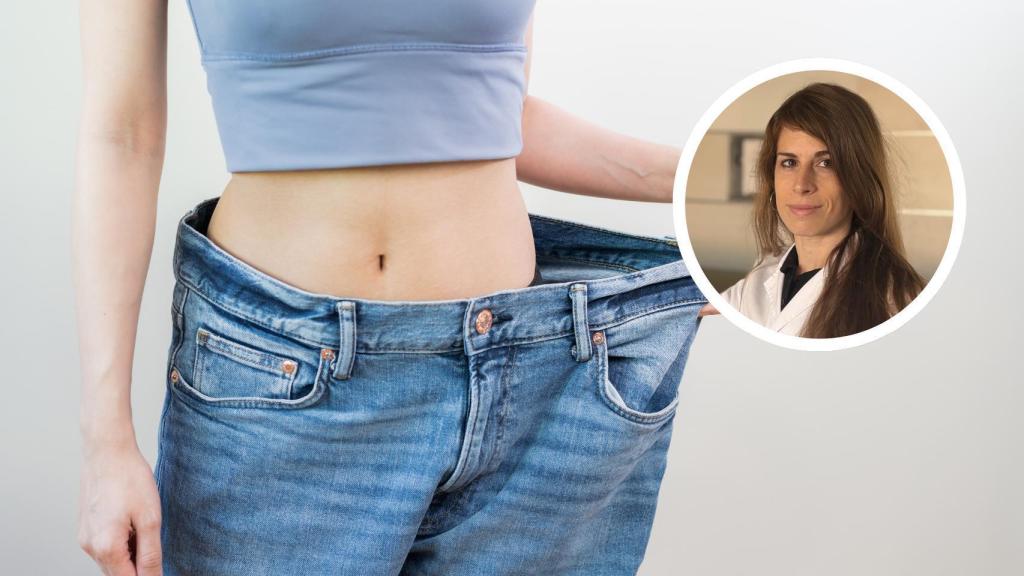 La endocrinóloga Cristina Montalbán, en un montaje de Canva.