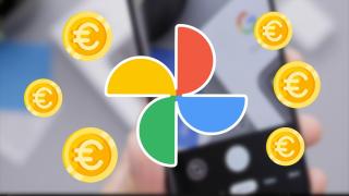 Icono de Google Fotos con euros